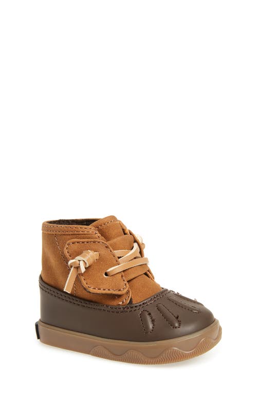 Sperry Top-sider® Sperry Icestorm Crib Duck Bootie In Tan/brown