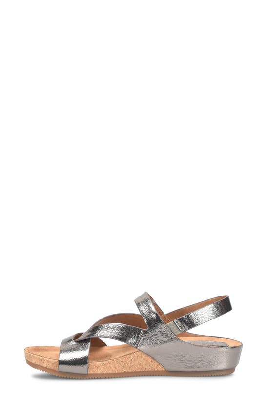 Eurosoft Gianetta Ankle Strap Sandal In Pewter Croco