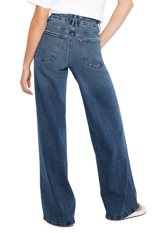 Shop Good American Good Skate Straight Leg Jeans In Indigo394