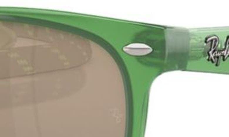 Shop Ray Ban Ray-ban Kids' Junior Wayfarer 47mm Square Sunglasses In Opal Green