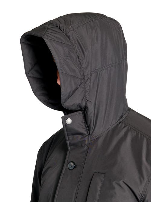 Brooklyn Brigade Solid Recycled Utility Parka In Black