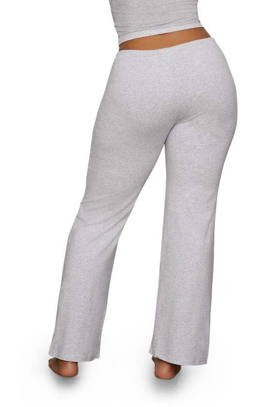 Skims Cotton Blend Jersey Pajama Pants In Light Heather Grey