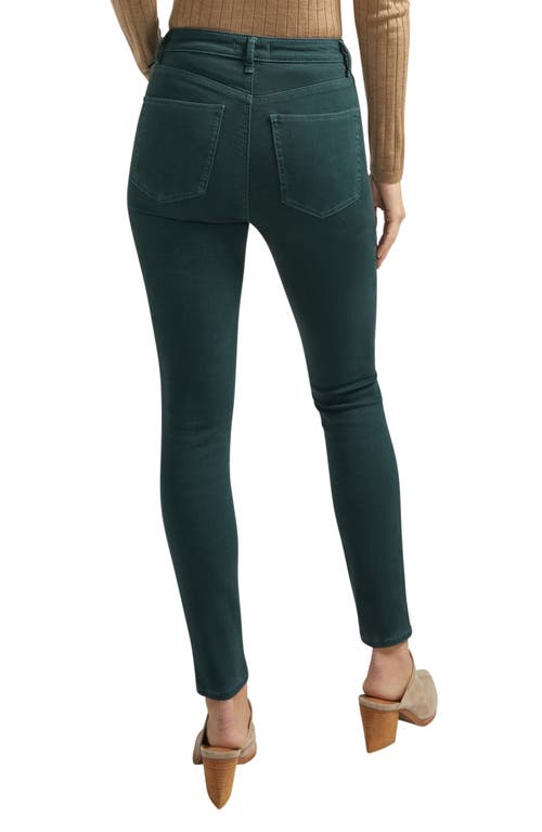 Shop Silver Jeans Co. Isbister High Waist Skinny Jeans In Emerald Green