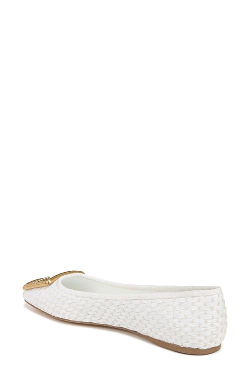 Sarto By Franco Sarto Amaya 6 Square Toe Flat In White
