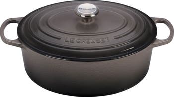 Le Creuset Enameled Cast Iron Signature 6 3/4 Quart Oval Dutch Oven in Flame
