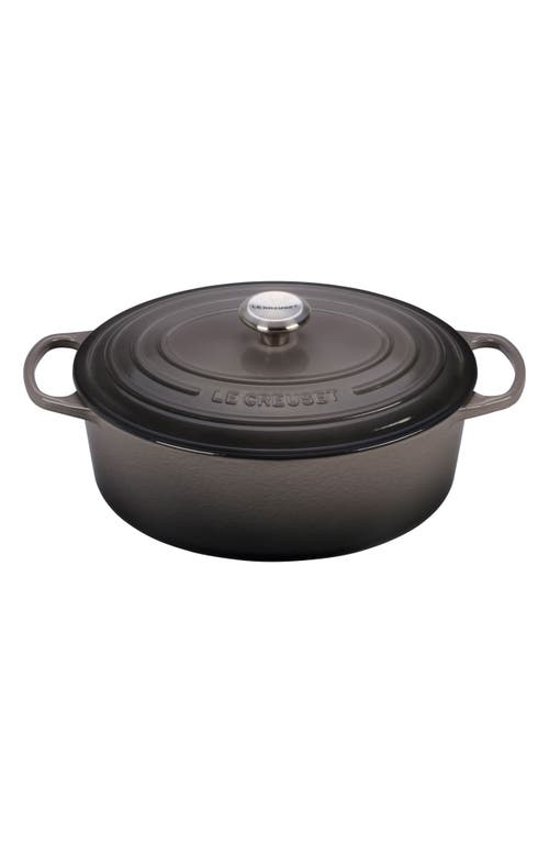 Le Creuset Signature 6 3/4 Quart Oval Enamel Cast Iron French/Dutch Oven in Oyster at Nordstrom