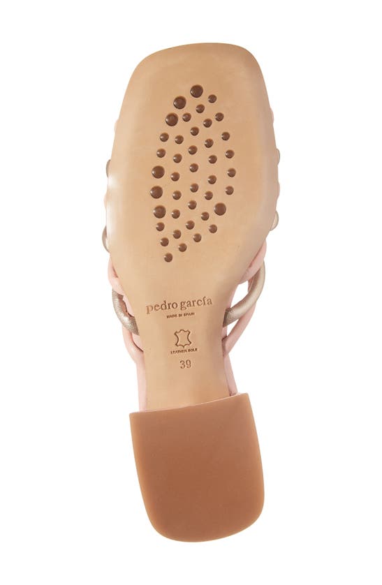 Shop Pedro Garcia Elmar Water Resistant Slide Sandal In Parfait-rose Gold Accent
