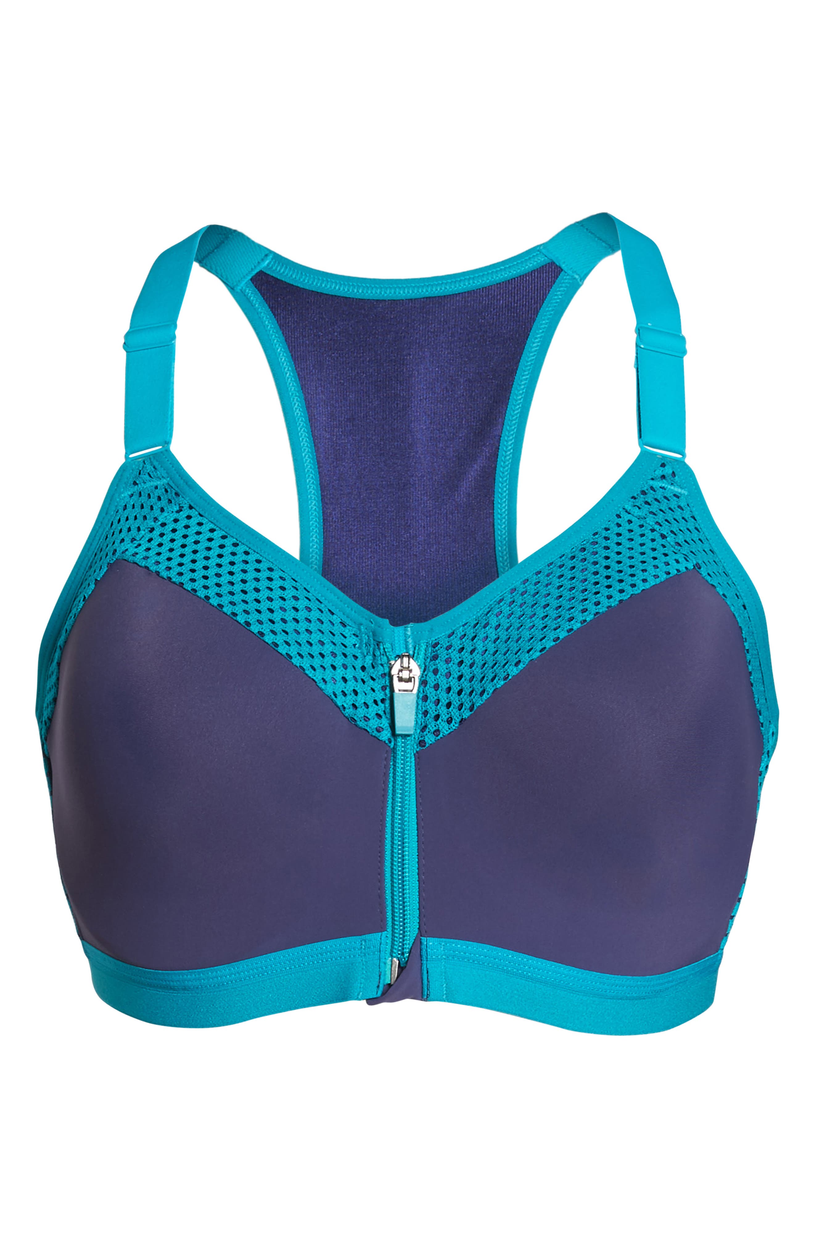 wacoal women's sport zip front contour bra