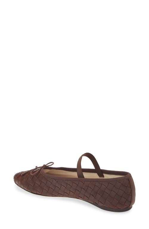 Shop Loeffler Randall Leonie Mary Jane Ballet Flat In Espresso