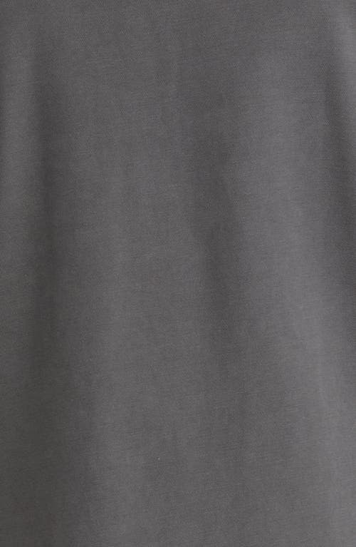 The Normal Brand Tailored Terry Shirt Jacket In Steel