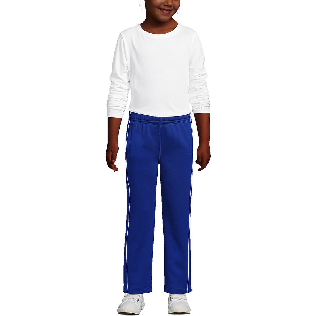 Shop Lands' End School Uniform Kids Active Track Pants In Cobalt