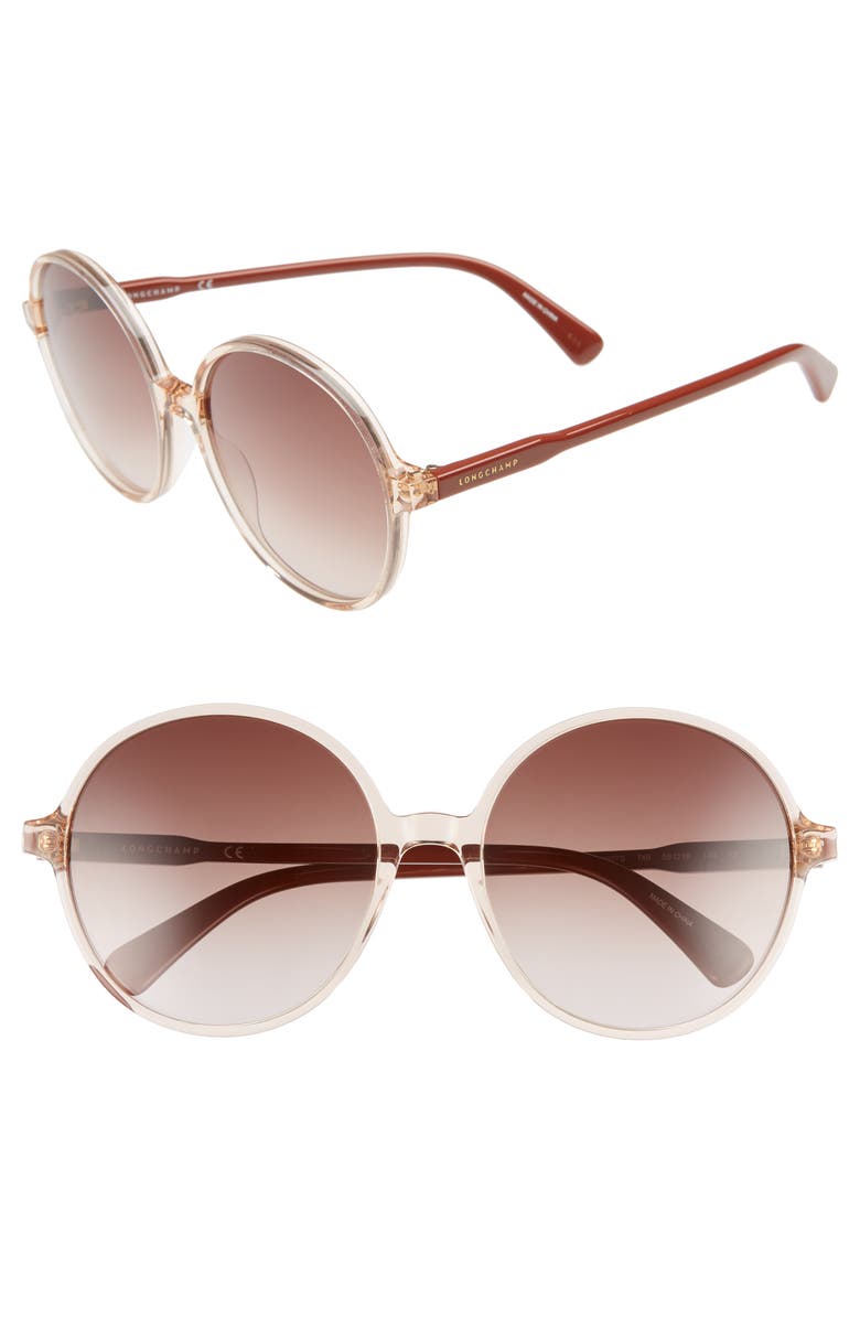 Longchamp 49mm Gradient Round Sunglasses | Nordstrom
