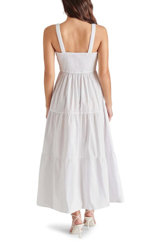 Shop Steve Madden Eliora Tiered Cotton Sundress In White