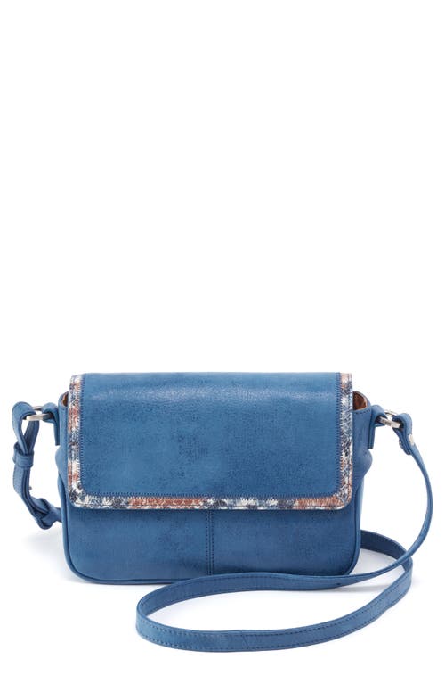 HOBO Small Autry Leather Crossbody Bag in Cobalt