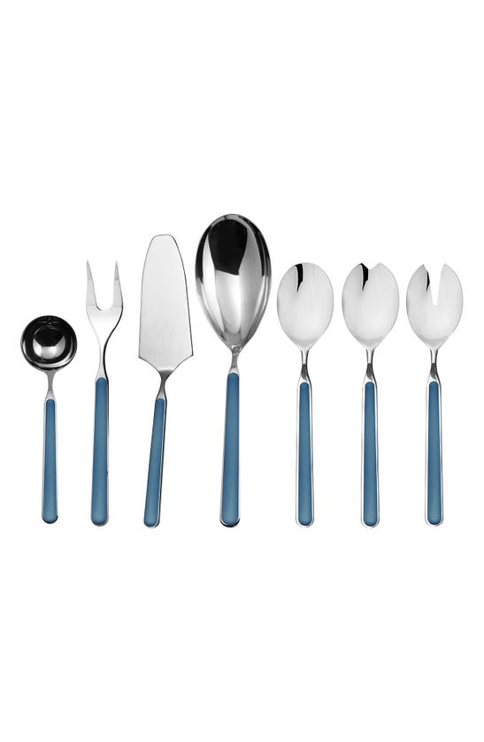Mepra Fantasia 7-piece Place Serving Set In Sugar Paper Blue