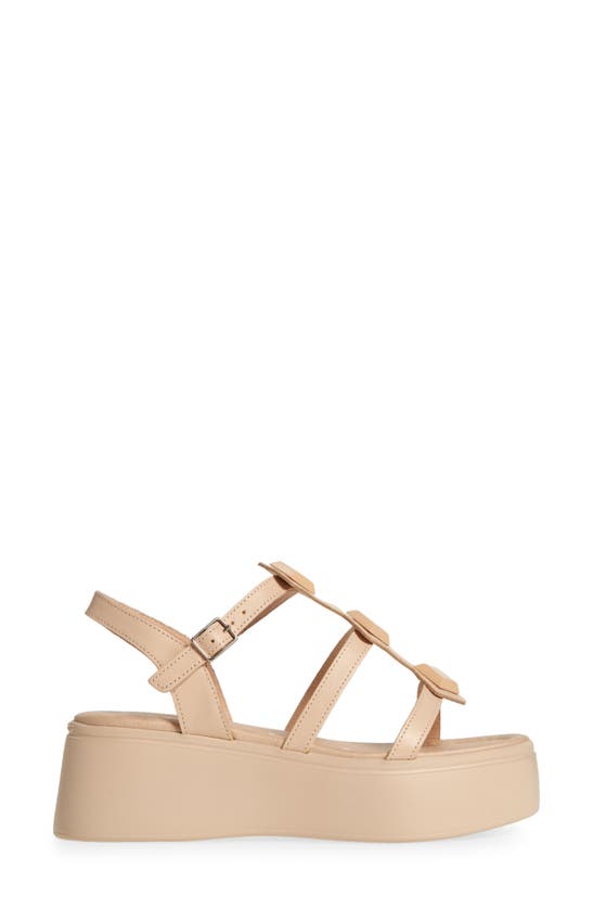 Shop Wonders Platform Sandal In Iseo Natural