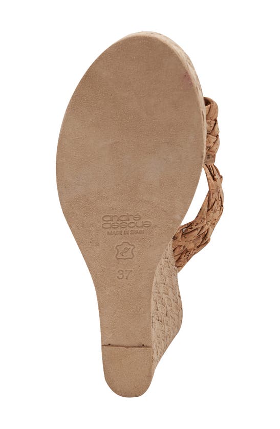 Shop Andre Assous Aria Espadrille Wedge Sandal In Cork