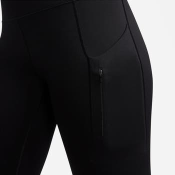 Nike Women's Dri-FIT Go Firm-Support HW Capri Leggings w/ Pockets-Black -  Hibbett