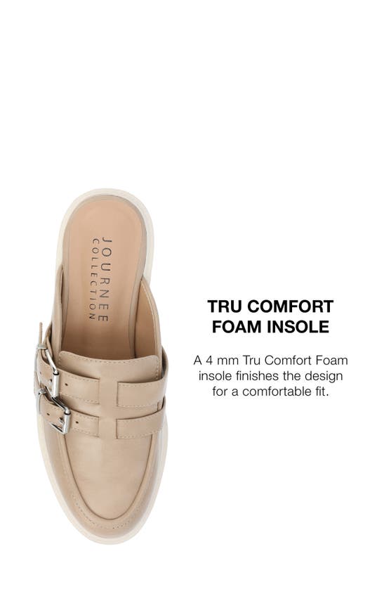 Shop Journee Collection Brydie Platform Mule In Tan