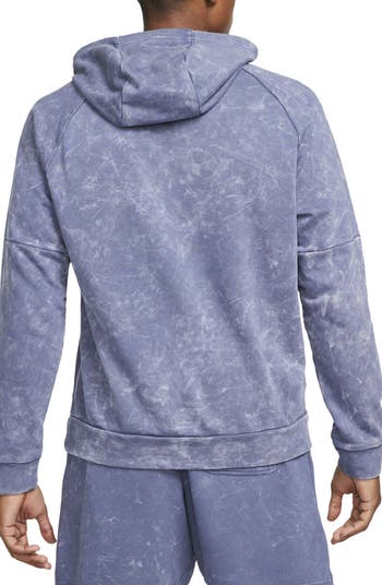 Blue nike dri hot sale fit hoodie