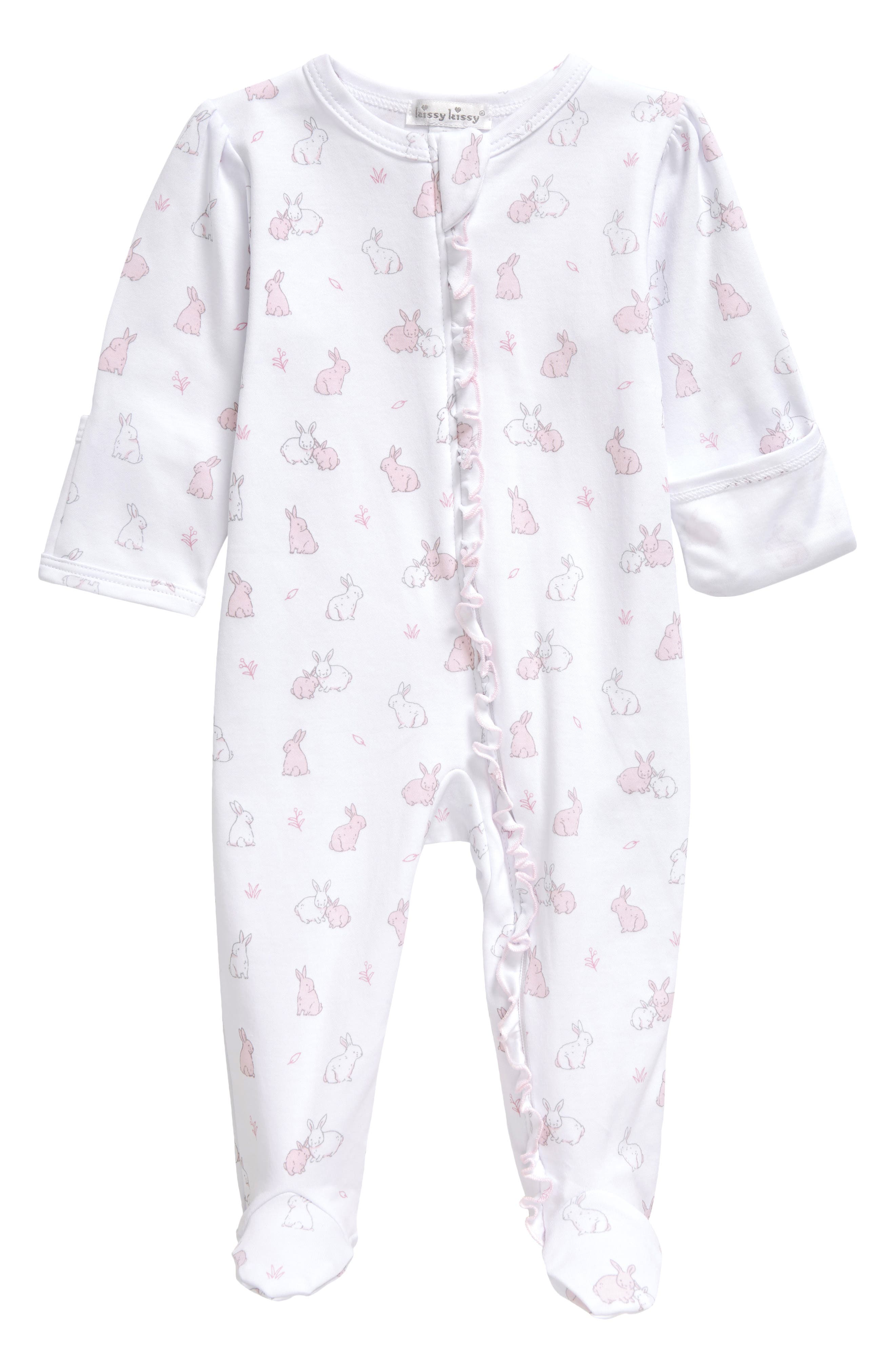 Kissy Kissy Kids' Bunny Print Zip Footie Nordstrom