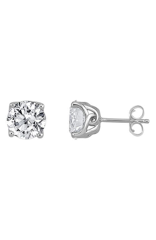 Shop Badgley Mischka Collection 14k White Gold Lab Grown Round Diamond Earrings