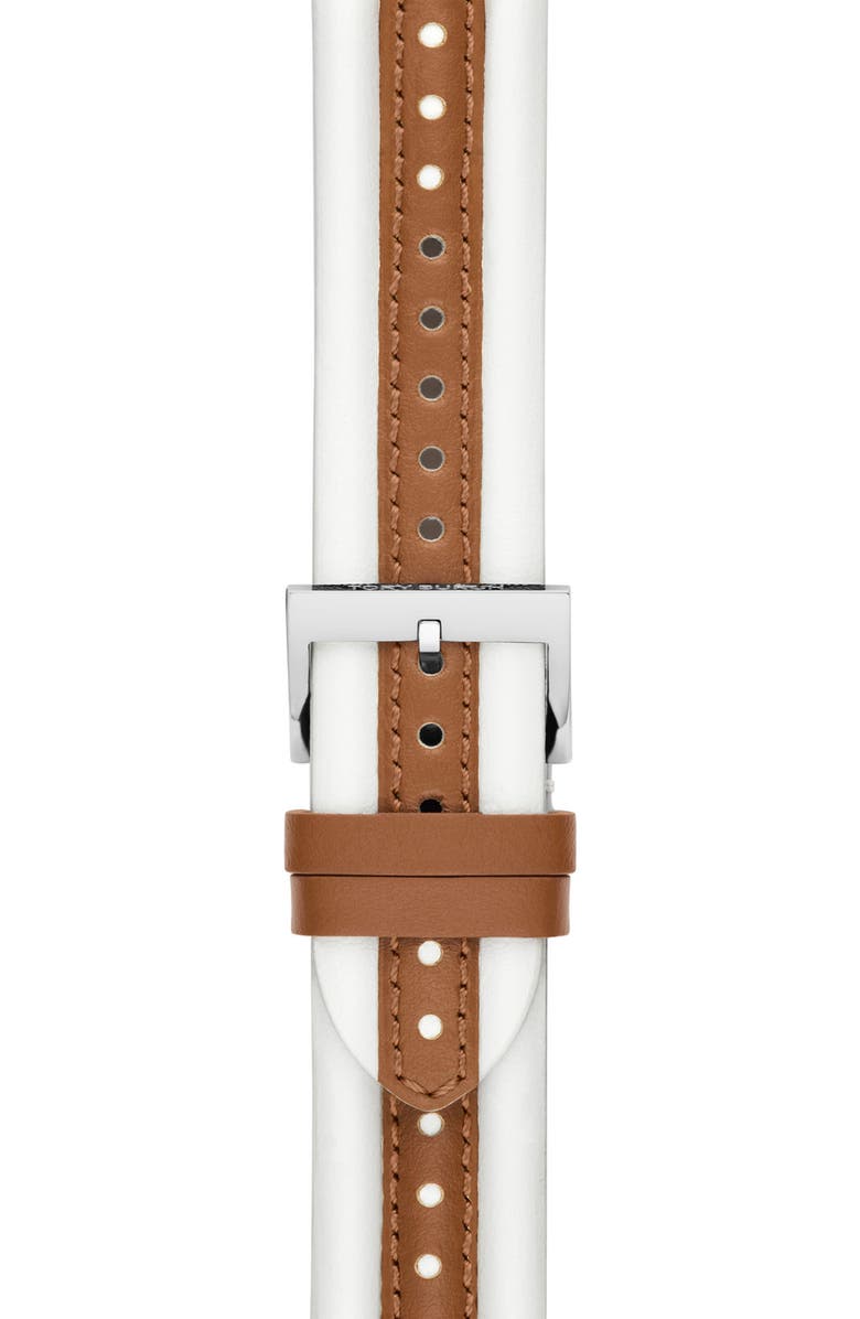 Tory Burch The Kira Leather 20mm Apple Watch® Watchband | Nordstrom