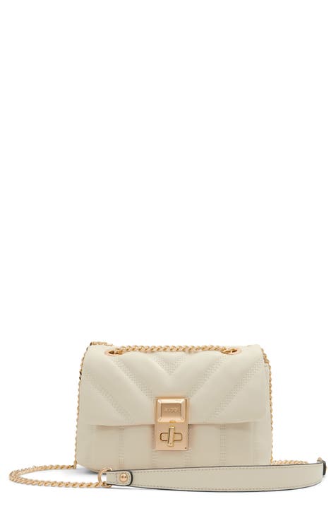 Rhilii Quilted Faux Leather Crossbody Bag