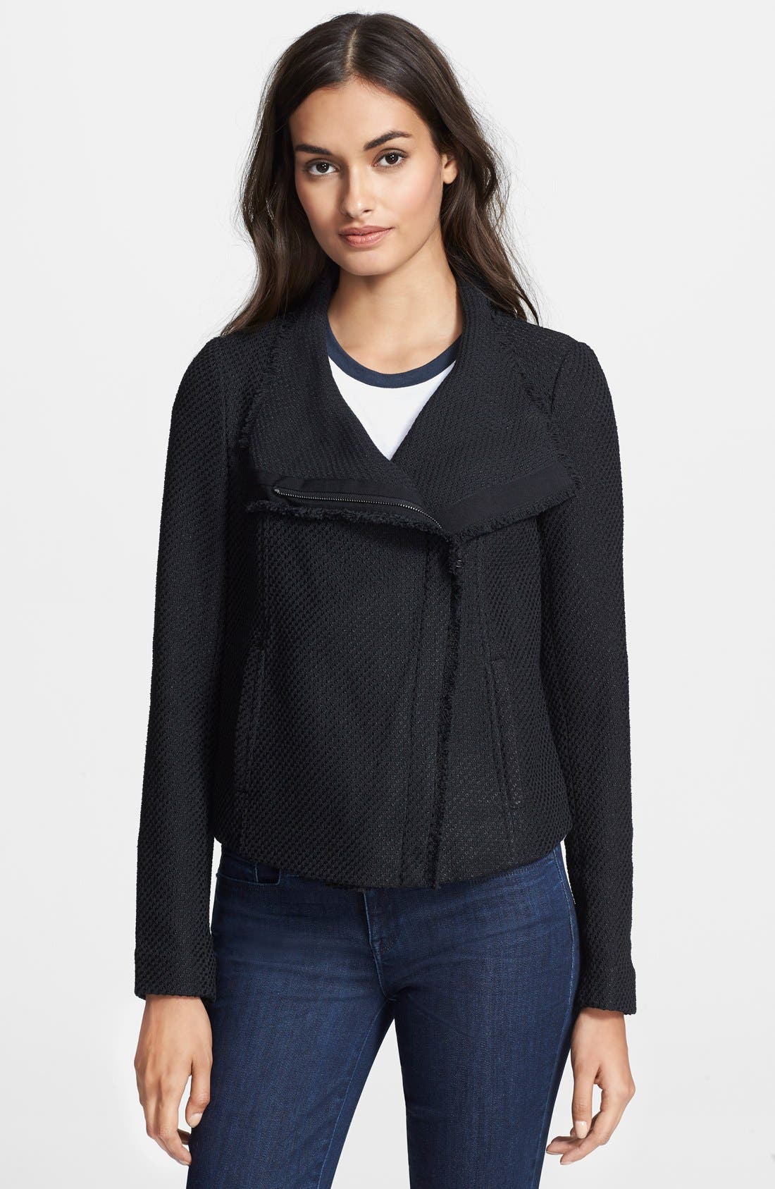 Vince Frayed Edge Scuba Jacket Nordstrom