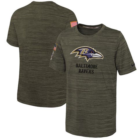 Youth Nike Black Baltimore Ravens 2020 Salute to Service Pullover  Performance Hoodie