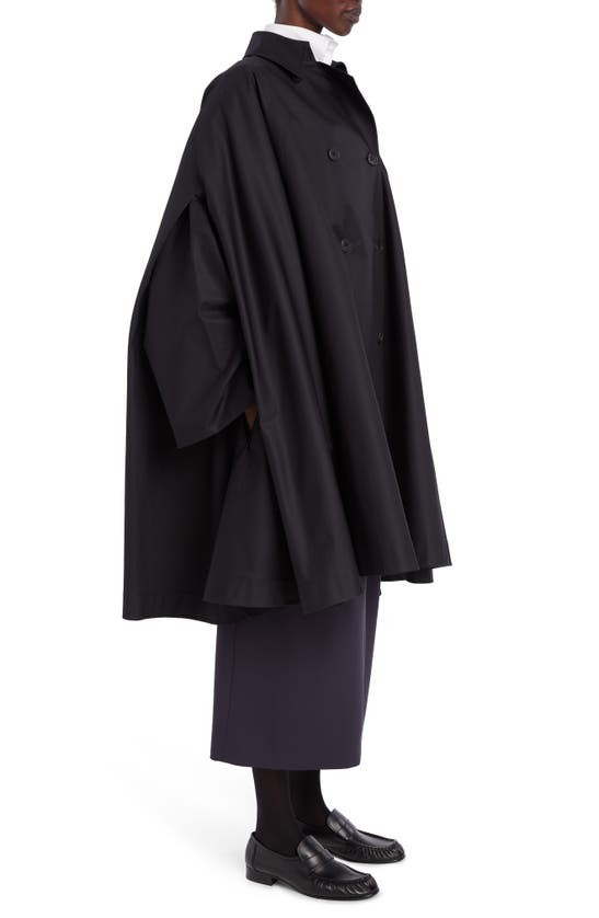 The Row Merrill Cape Coat In Black