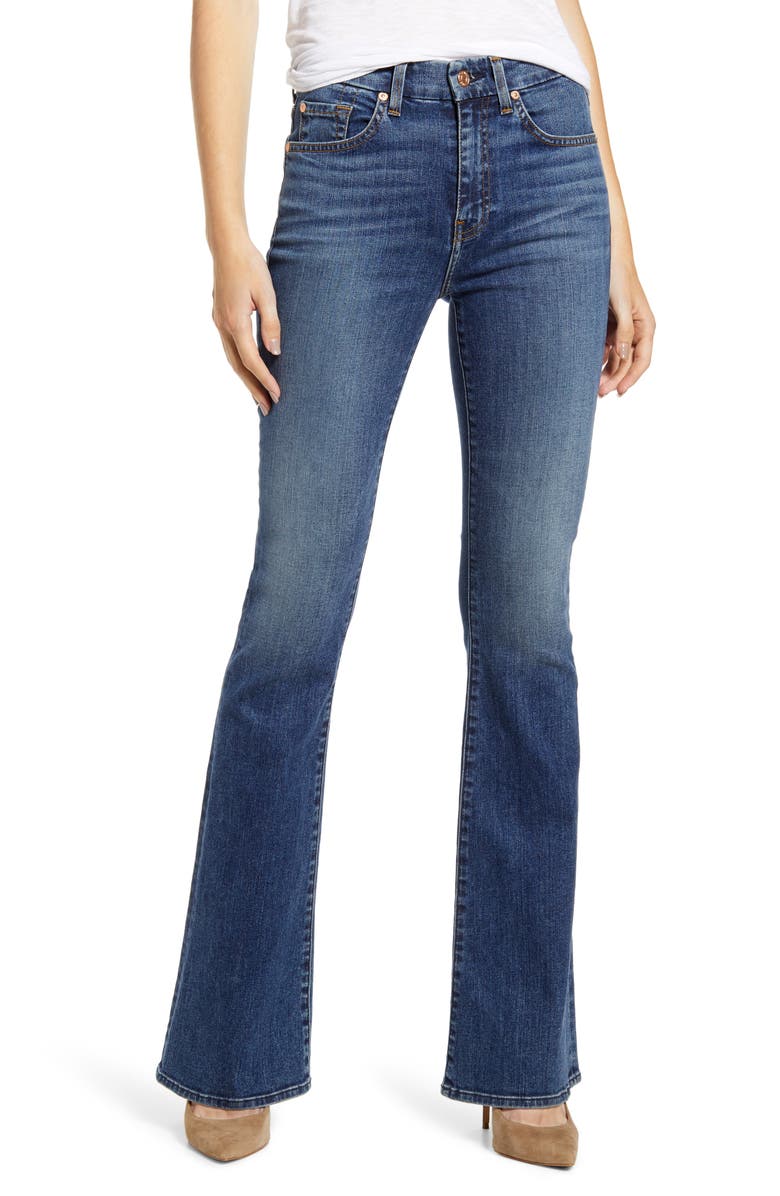 7 For All Mankind® Ali High Waist Flare Leg Jeans (Blue Monday) | Nordstrom