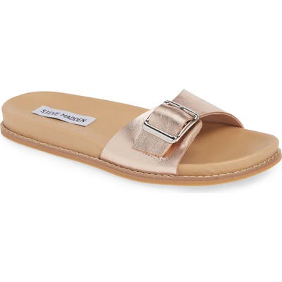 Steve Madden Anita Slide Sandal, Metallic