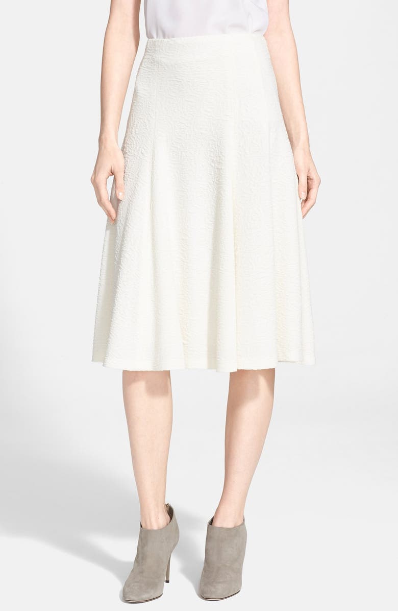 ALICE + OLIVIA 'Kimi' Midi Skirt, Main, color, CREAM