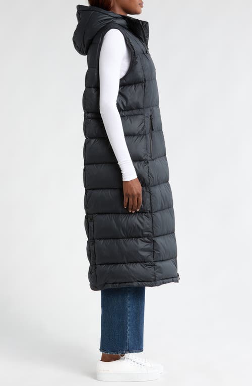 COLUMBIA COLUMBIA PIKE LAKE WATER REPELLENT HOODED LONG PUFFER VEST 