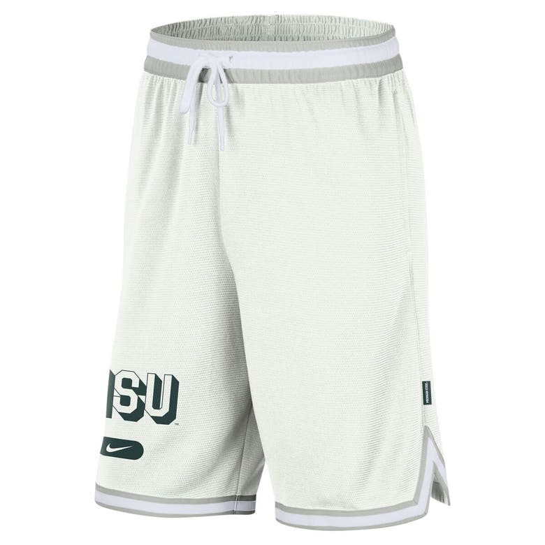 Shop Nike White Michigan State Spartans Dna 3.0 Performance Shorts In Cream
