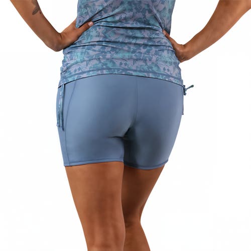 Uv Skinz Reversible Active Swim Shorts In Baltic/seaglass