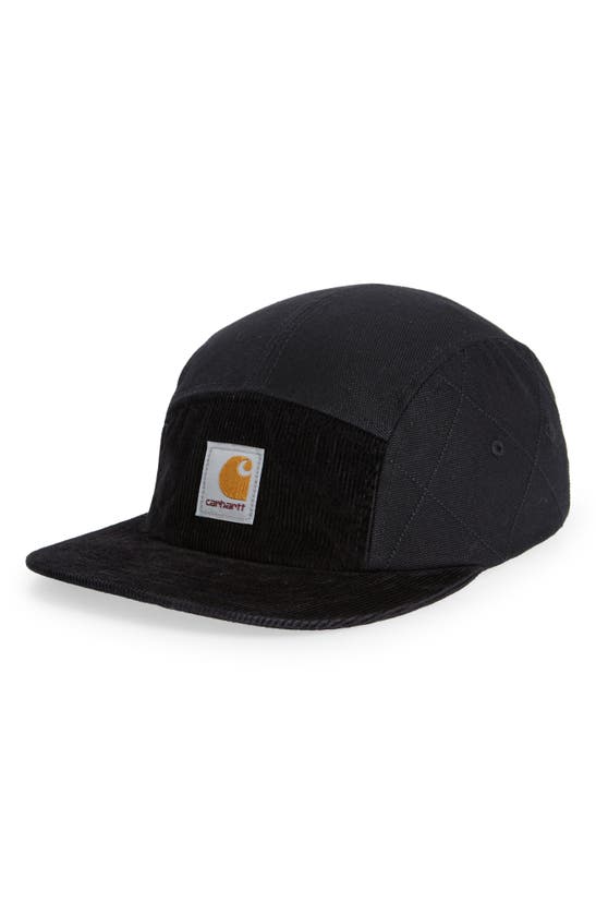 Carhartt Kirby Canvas & Corduroy Baseball Cap In Black ModeSens