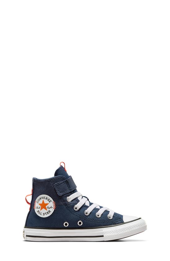 Shop Converse Kids' Chuck Taylor® All Star® 1v High Top Sneaker In Navy/ Pale Magma/ White