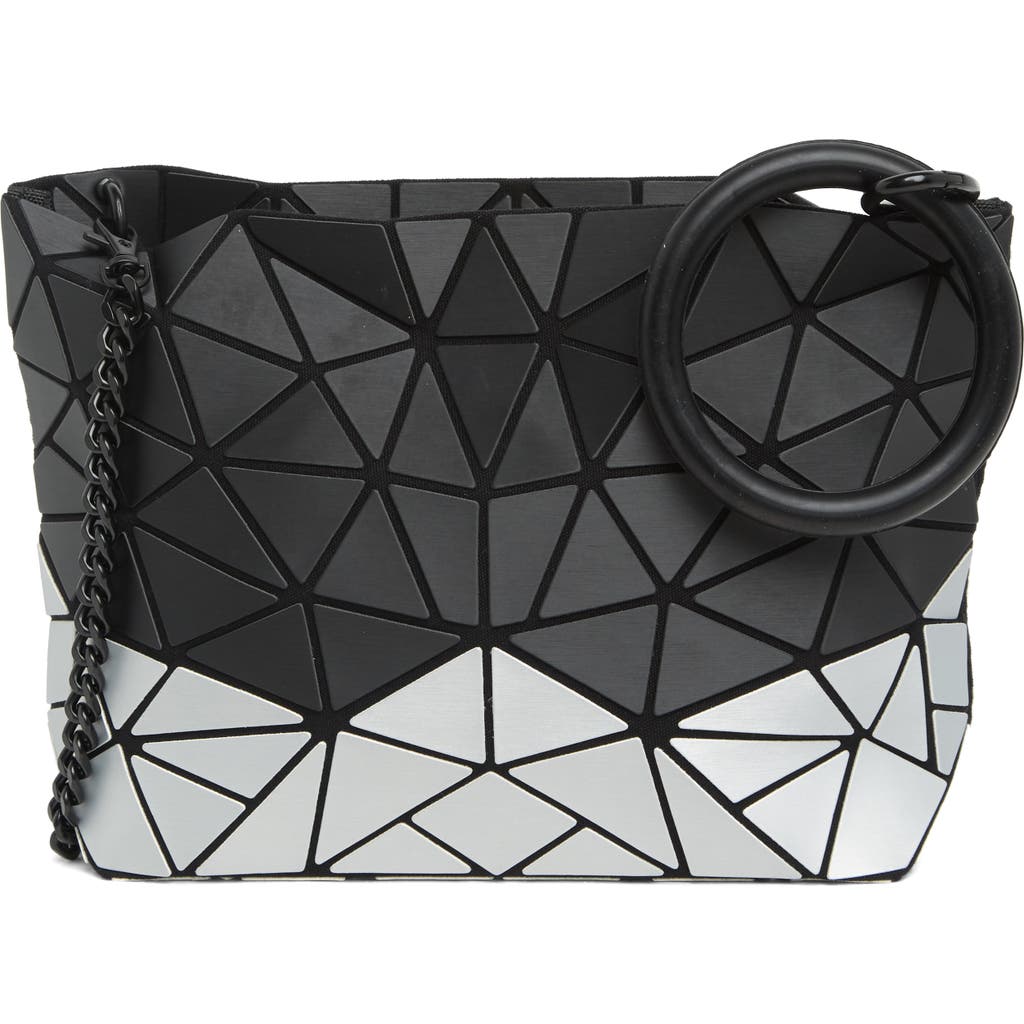 Patrizia Luca Geometric Crossbody Bag In M.black/silver