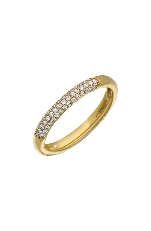 Shop Bony Levy Rita Diamond Stacking Ring In 18k Yellow Gold