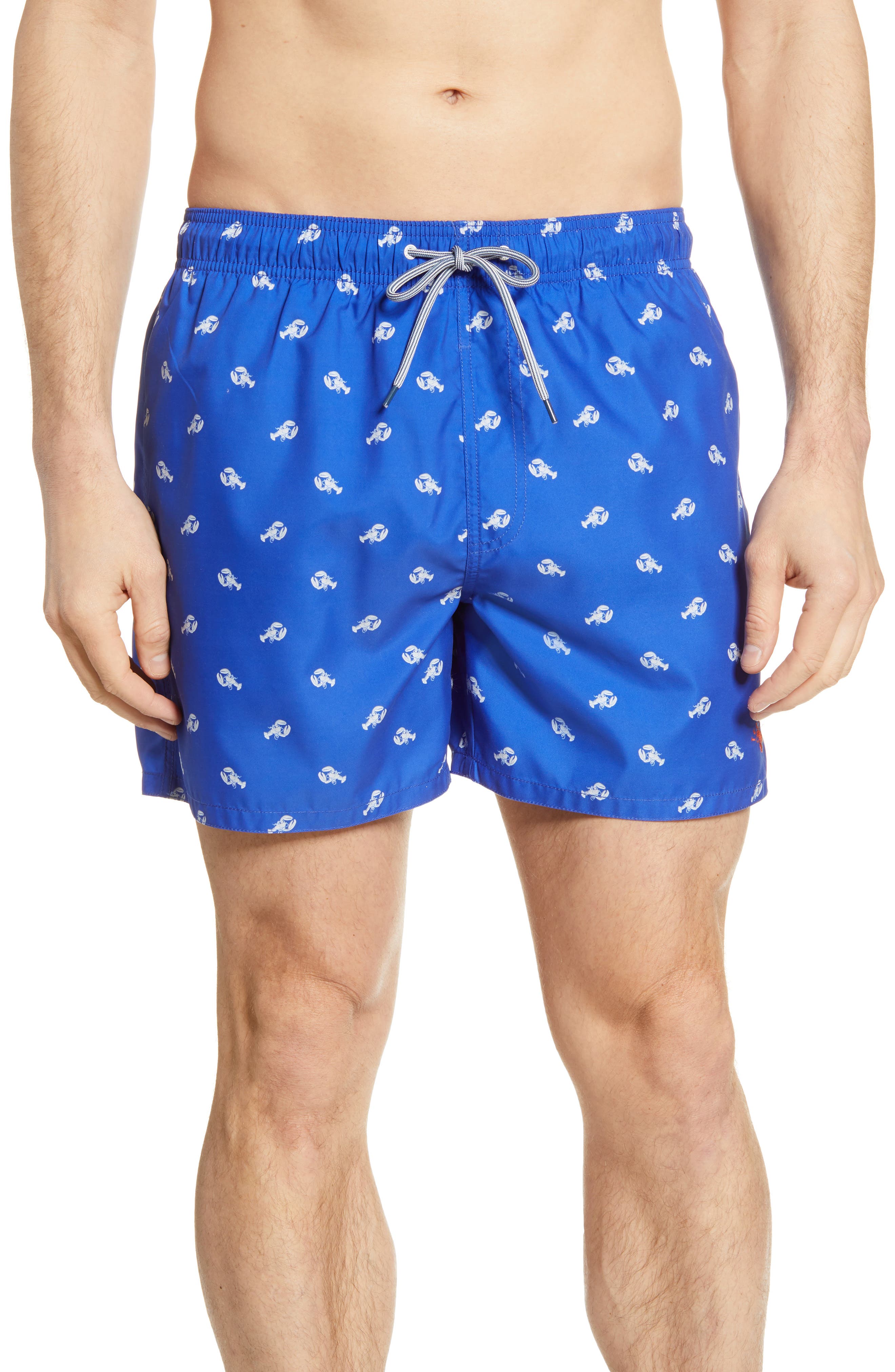 off white shorts blue