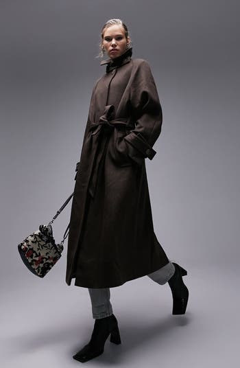 Topshop trench hotsell coat nordstrom