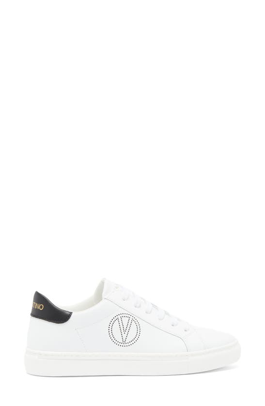 Shop Valentino By Mario Valentino Petra Sneaker In White Black