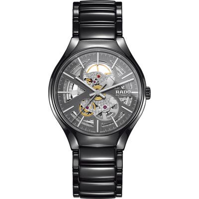 Rado True Open Heart Ceramic Watch, 40Mm
