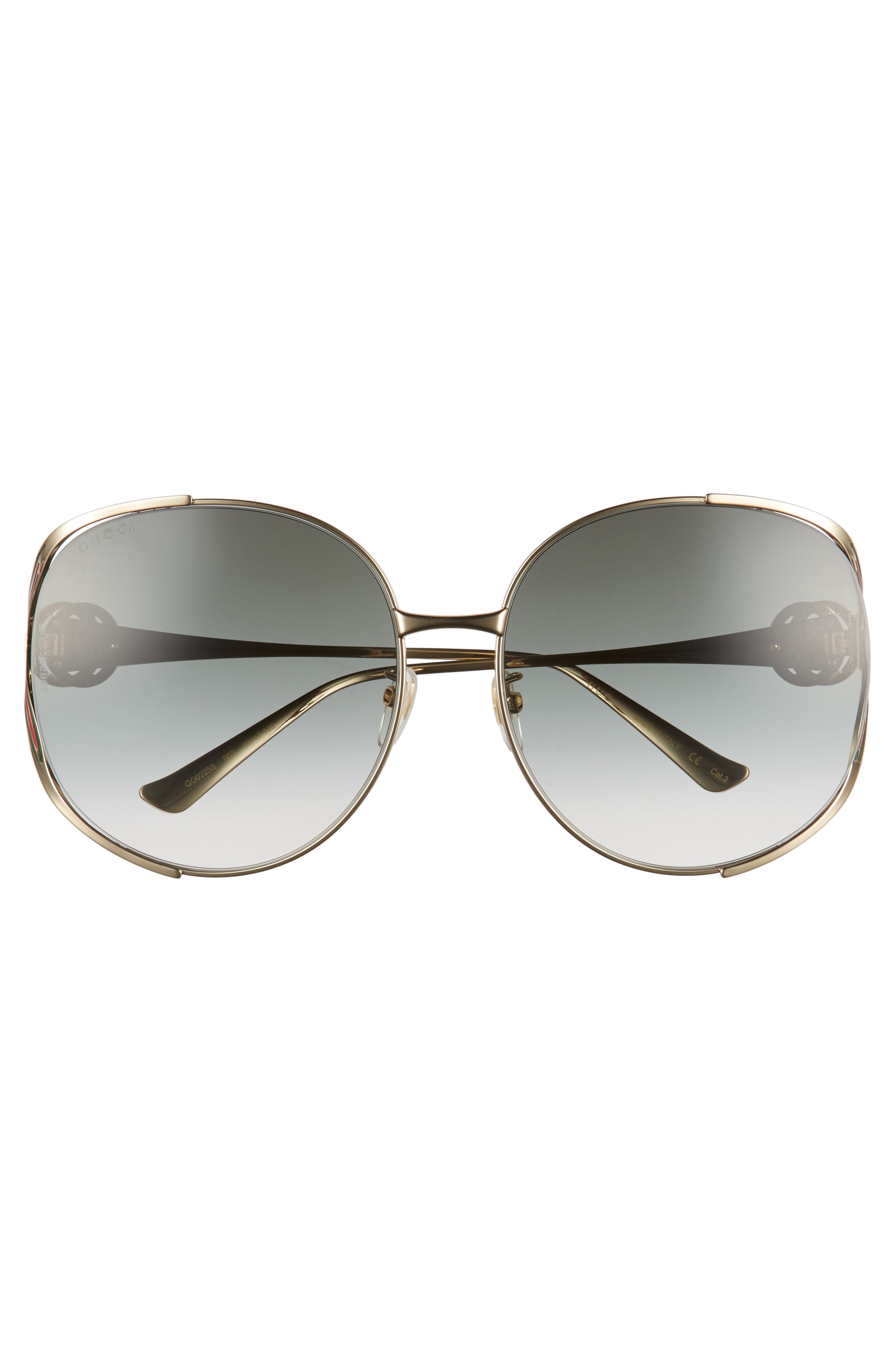 gucci white round sunglasses