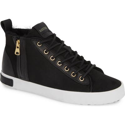 Blackstone Ql47 Genuine Shearling Lined Sneaker, Black