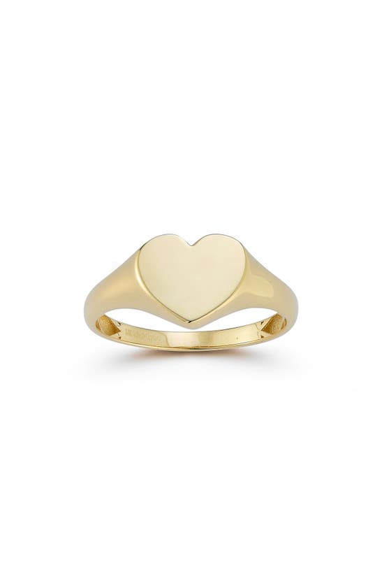 Ember Fine Jewelry Heart Signet Ring In 14k Gold
