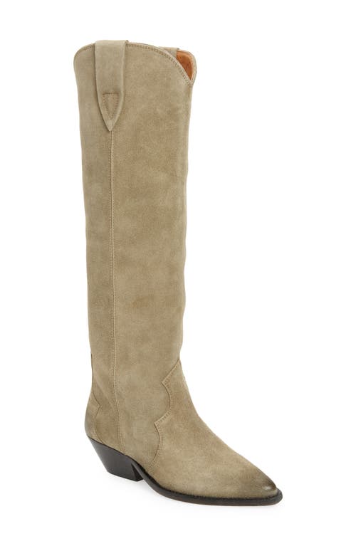 Isabel Marant Denvee Tall Western Boot Taupe at Nordstrom,