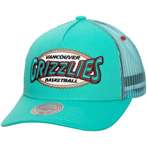Vancouver Grizzlies Baseball Hat New Era Hardwood Classics Black Cap NBA  Teal